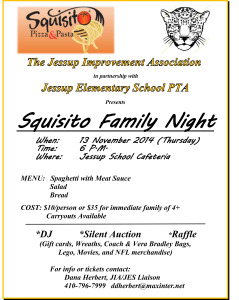 JIA/JES Squisito Family Night @ Jessup Elementary School Cafeteria | Jessup | Maryland | United States