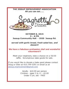 All You Can Eat Spaghetti Dinner Flyer